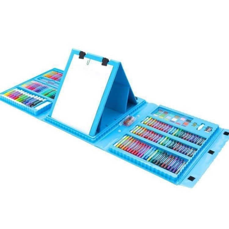 Set Complet pentru Pictură și Desen, 208 Piese albastru si roz - imagine 7