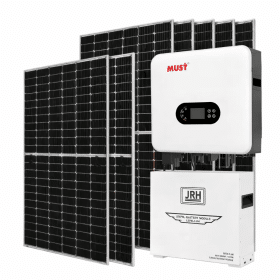 Pachet fotovoltaic solar 6Kw autorizat anre 10 panouri 550w, invertor 6kw hybrid, acmulator 5kw