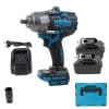 Cheie de Impact JRH 600 Nm Brushless 21V, cu 2 Acumulatori – 1/2", pentru Roți Auto