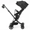 Carucior Copii 3 în 1 JRH – Pliabil, Ușor și Reversibil | Baby Stroller cu Ham 5 Puncte și Copertină Reglabilă