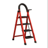 Scară Metalică Pliabilă JRH, 4 Trepte Antiderapante, Roșie