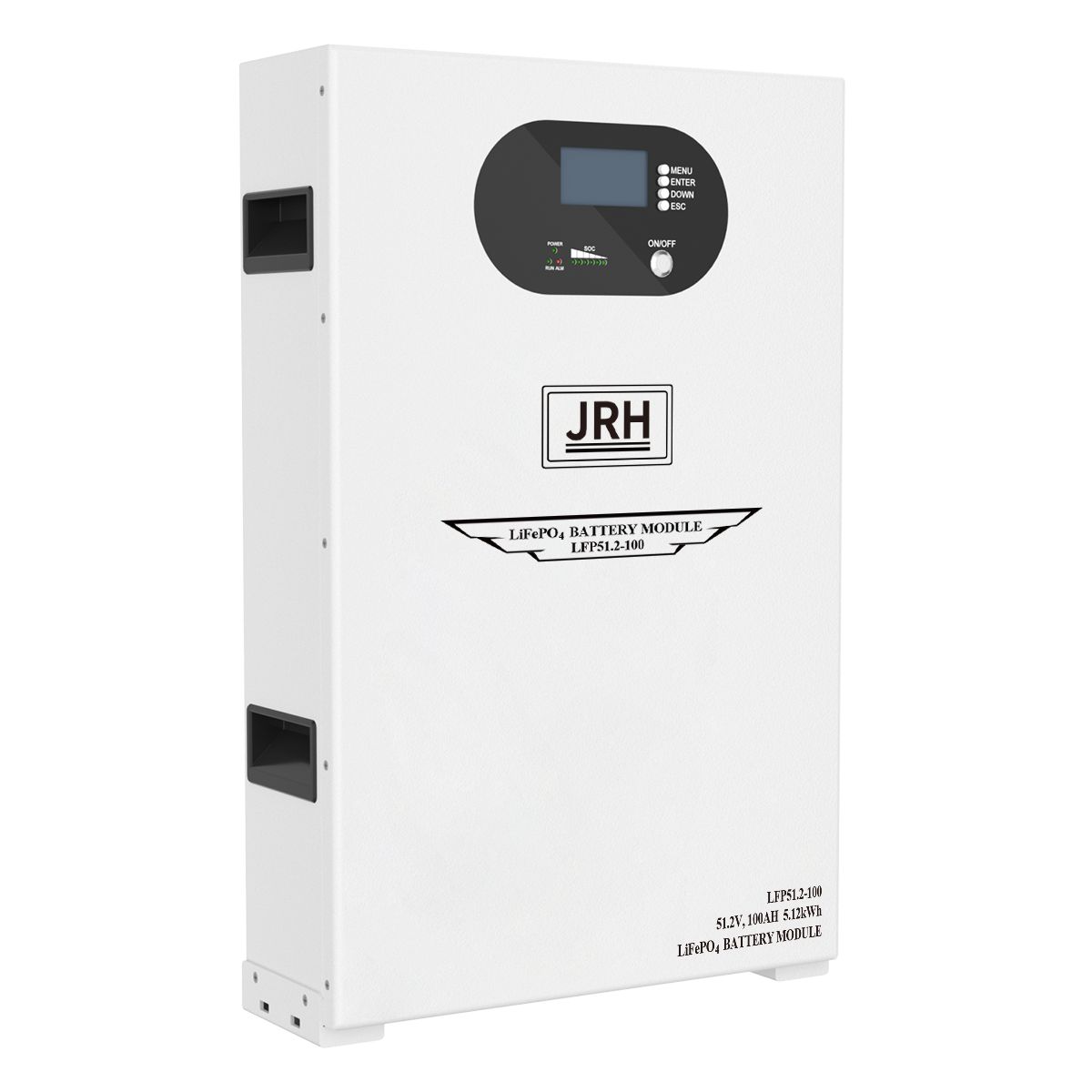 Baterie Solară LiFePO4 JRH 5.12 kWh, 51.2V, cu Display si bms - imagine 2