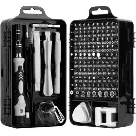 Set 115 piese, surubelnite de precizie, mecanica fina, cromate, pentru dispozitive electronice.