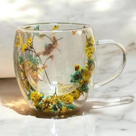 Cana Pereti Dubli cu Flori Uscate in Interior, Color, 350 ml