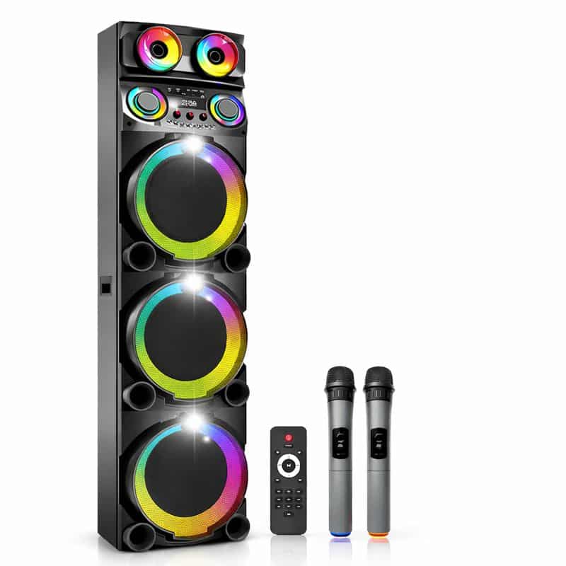 Boxă Portabilă JRH Bluetooth 3 × 12inch , 2 microphone wireless