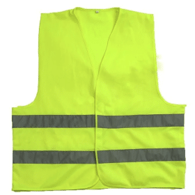 Vestă reflectorizantă verde, două benzi