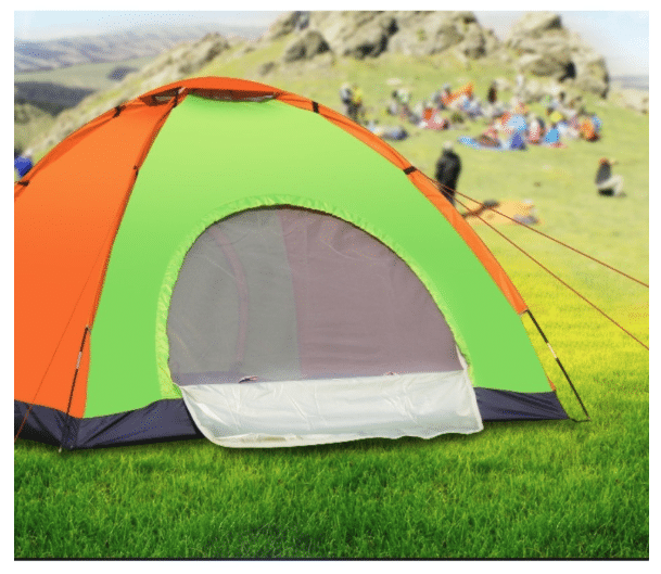 Cort de Camping, 3-4 Persoane, Material Rezistent, 220x250 cm - imagine 3
