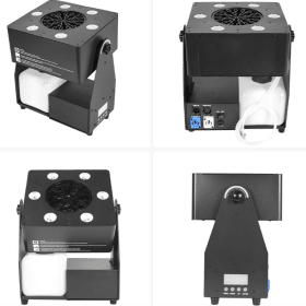 Mașină Profesională de Baloane cu LED RGBW – DMX 6 Canale, 1000 Baloane/sec, 11m Înălțime