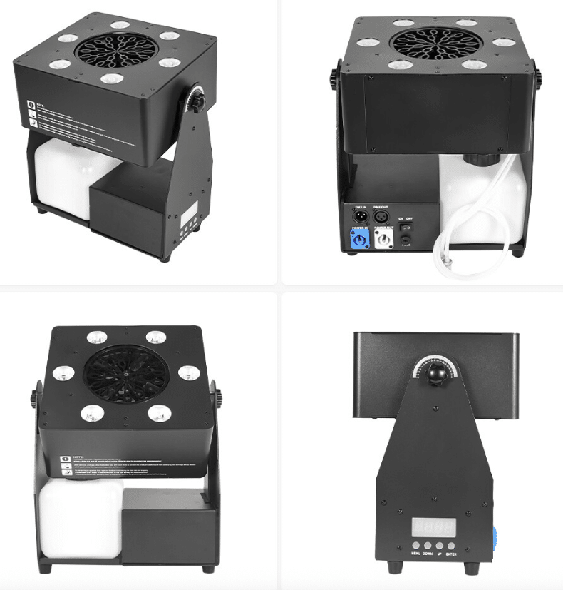 Mașină Profesională de Baloane cu LED RGBW – DMX 6 Canale, 1000 Baloane/sec, 11m Înălțime