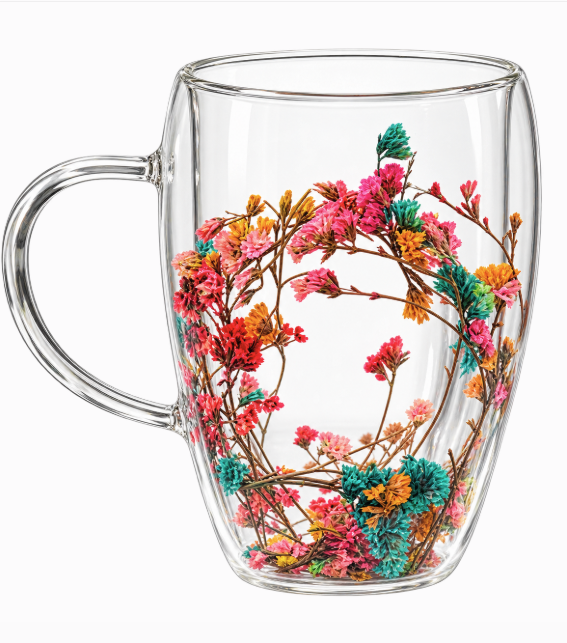 Cana Pereti Dubli cu Flori Uscate in Interior, Color, 350 ml