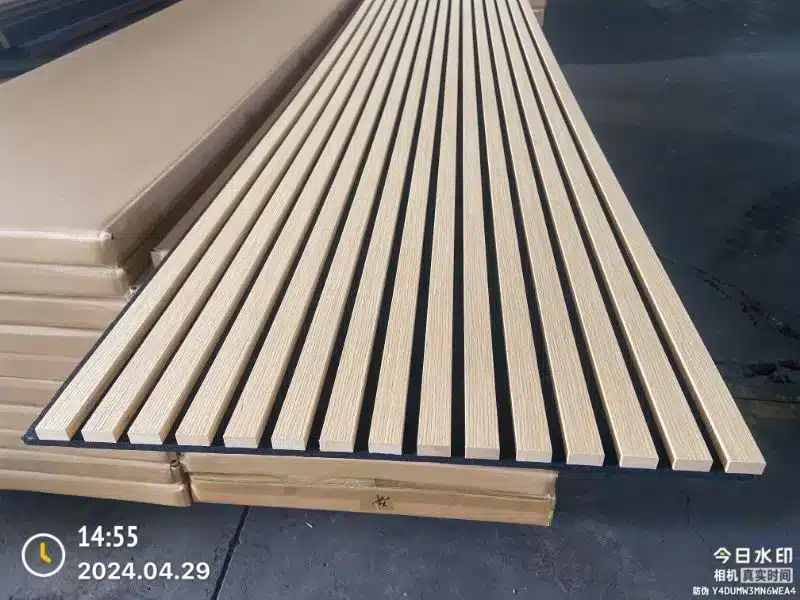 Panou riflaj acustic decorativ cu design OAK-1649S, MDF, 2900x600x21 mm - imagine 6