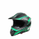 Cască Motocross, atv, Carbon – Sistem Flux de Aer Aerodinamic verde cu negru