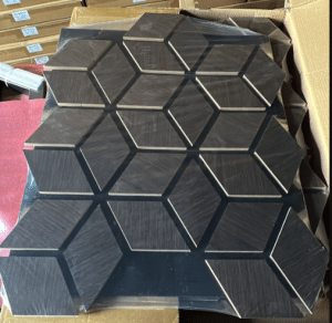 Panou Acustic Decorativ 3D Mozaic Geometric Arhitectural 1222s