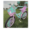 Bicicletă pentru Fetițe 20 Inch Roz cu Coș Prințesă, Scaun Păpuși, Oglindă și Frâne Față-Spate, 5–9 Ani