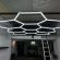 Aplică LED HoneyComb Hexagon JRH 14 Module – 600W, 70.000 Lumeni, 484×243 cm, Iluminat Profesional Atelier, Garaj, Barbershop