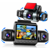 Camera de bord pentru masina cu 4 canale 360° – Full HD 1080P, JRH®, Monitorizare Video, G-Senzor, Night Vision, Inregistrare in bucla, Ecran IPS 2 Inch, Unghi Larg 170°, Dash Cam DVR cu Camera Fata + Spate + Stanga + Dreapta